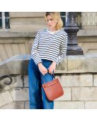 Handtasche Pilar Brick aus Leder, 28,5 x 23,5 x 6 cm