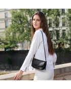 Black Bea Schultertasche aus Leder - 200 x 119 x 39 mm