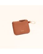 Cartera de piel Miki Tomette - 10,5x7,7x1 cm