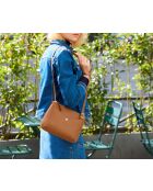 Borsa a tracolla Irma in pelle cognac - 250 x 175 x 60 mm