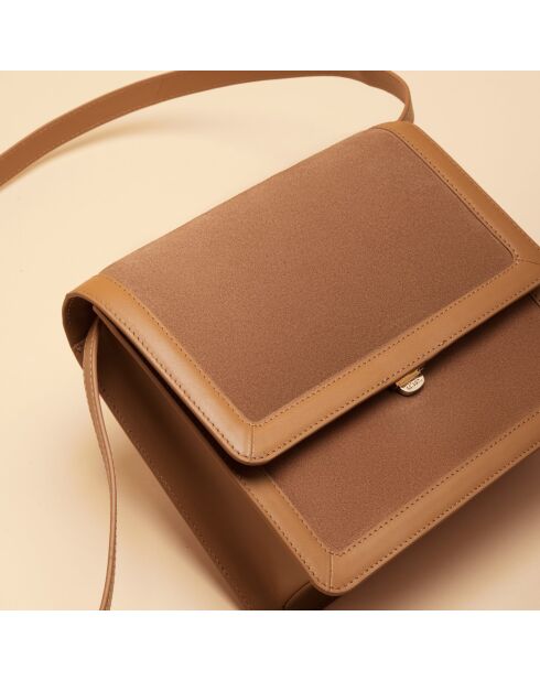 Borsa a tracolla Anita in pelle nocciola - 200 x 162 x 55 mm