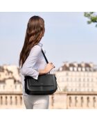 Borsa a tracolla Ilona in pelle nera - 32,2x20x10 cm