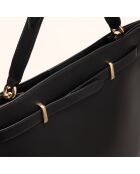 Borsa Julia in pelle nera - 37,5x34,4x9 cm