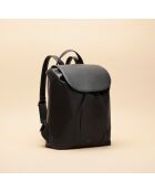 Schwarzer Lederrucksack Lola - 353 x 260 x 115 mm