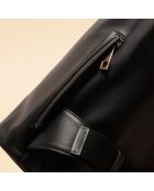 Schwarzer Lederrucksack Lola - 353 x 260 x 115 mm