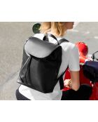 Schwarzer Lederrucksack Lola - 353 x 260 x 115 mm