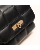 Borsa a tracolla Léonie in pelle nera - 19x16,5x6,5 cm