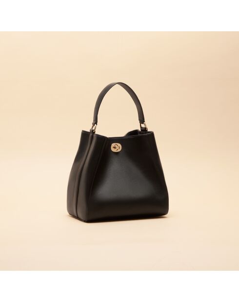 Borsa a mano in pelle Ada nera - 214 x 209 x 130 mm