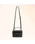 Borsa Maëlle in pelle nera - 19,5x11,5x7,4 cm