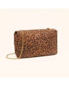 Borsa a tracolla Frida in pelle leopardata - 29x17,3x7 cm