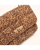 Borsa a tracolla Frida in pelle leopardata - 29x17,3x7 cm