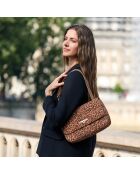 Borsa a tracolla Frida in pelle leopardata - 29x17,3x7 cm