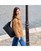 Borsa a tracolla Zazie in pelle nera - 45x25x16 cm