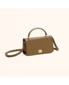 Sibel Handtasche aus Sepia-Leder - 22x12x5,5 cm