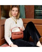 Ines Brick Lederhandtasche - 23,5 x 13,7 x 5,6 cm