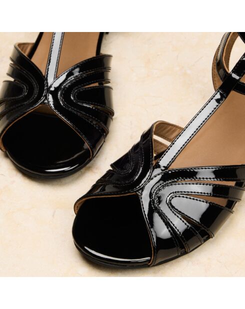 Sandali Anaëlle in pelle nera
