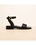 Sandalias negras de piel filipina