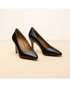 Escarpins en cuir Elodie noirs