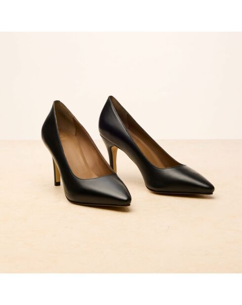 Escarpins en cuir Elodie noirs