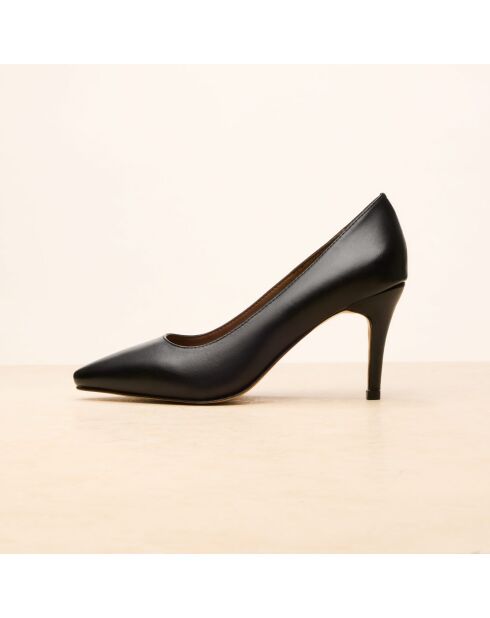 Escarpins en cuir Elodie noirs