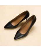 Escarpins en cuir Elodie noirs