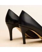 Escarpins en cuir Elodie noirs
