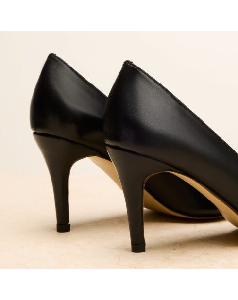 Escarpins en cuir Elodie noirs