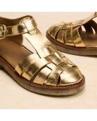 Sandales en cuir Faustine dorées