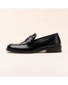 Mocassins en cuir Gita noirs