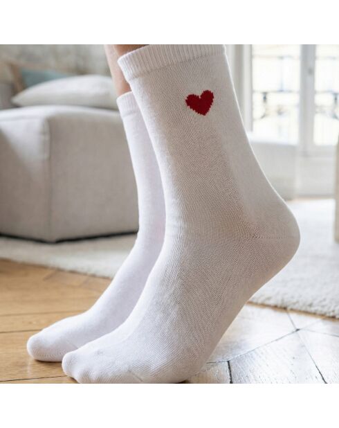Confezione da 3 calzini al ginocchio in cotone Multicolor Heart