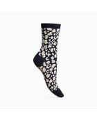 Lot de 5 chaussettes hautes en coton Léopard crème multicolore