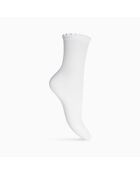 Lot de 4 chaussettes hautes en coton Volants multicolore