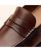 Mocassins en cuir Galatée marron