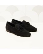 Mocassins en cuir suédé Florence noirs