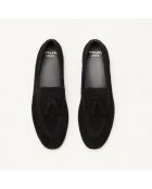 Mocassins en cuir suédé Florence noirs