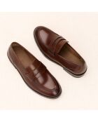 Mocassini Gita marroni in pelle