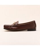 Mocassins en cuir Gaïa marron