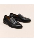 Mocassins en cuir Gita noirs