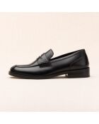 Mocassins en cuir Gita noirs