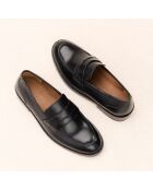 Mocassins en cuir Gita noirs