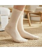 Lot de 3 chaussettes hautes en coton Zèbre multicolore