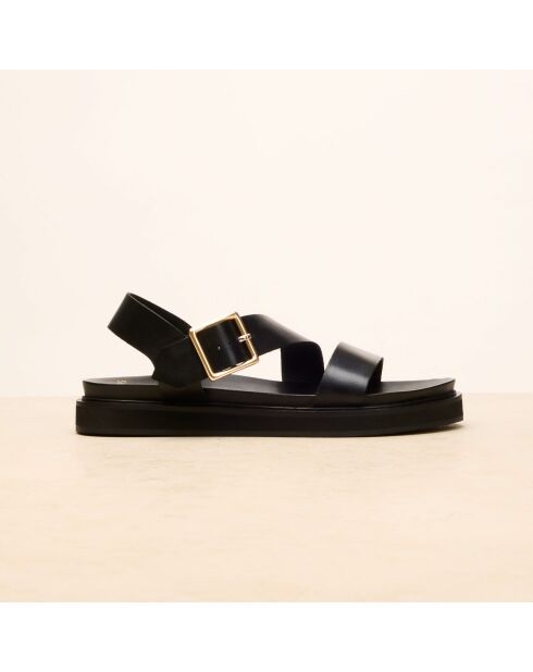 Sandali Gabrielle in pelle nera