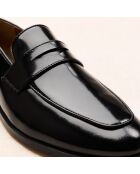 Mocassins en cuir Guillemette noirs