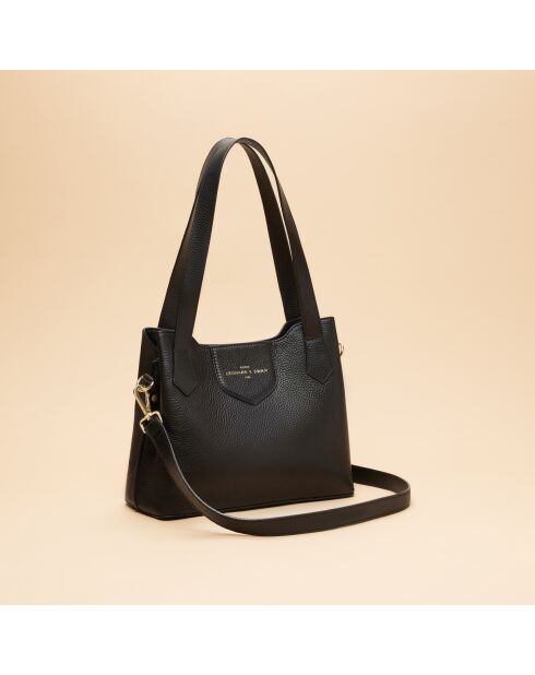 Borsa a tracolla Heloise in pelle nera - 29,5 x 24 x 13 cm