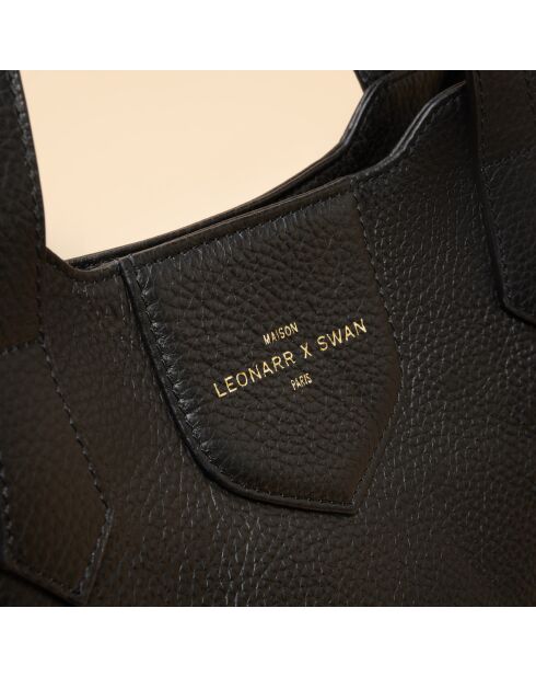 Borsa a tracolla Heloise in pelle nera - 29,5 x 24 x 13 cm