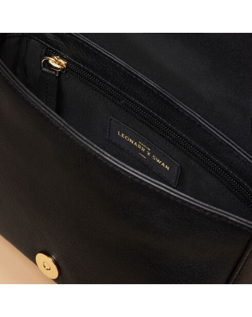 Borsa a tracolla Berthe in pelle nera - 20,5 x 6 x 13 cm
