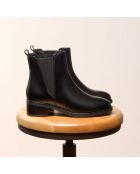 Bottines Chelsea en cuir Gloria noires
