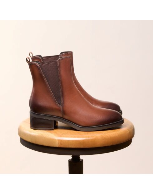 Bottines Chelsea en cuir Gloria marron