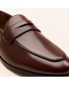 Mocassins en cuir Guillemette marron