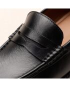 Mocassins en cuir Galatée noirs